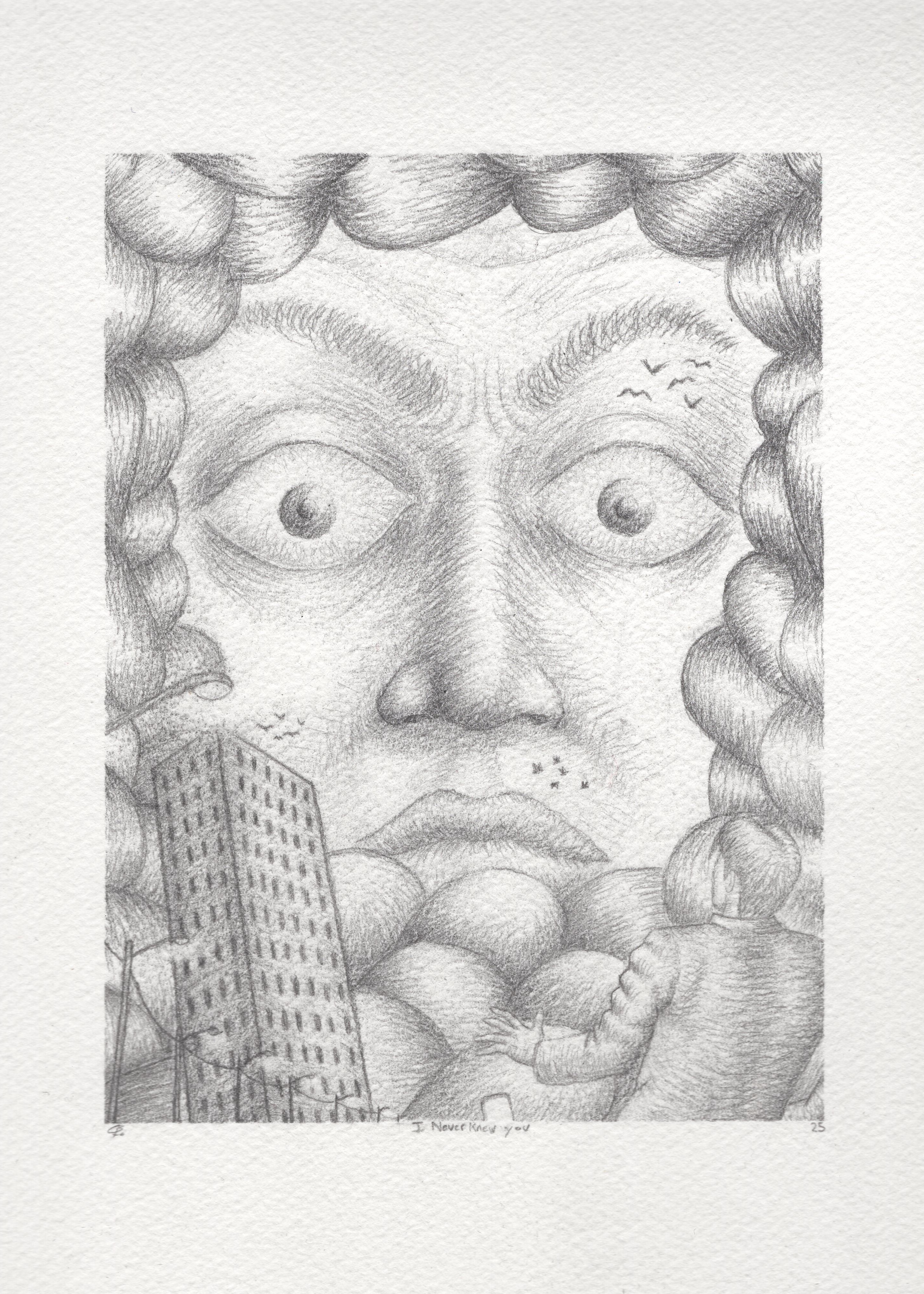 I Never Knew You, 2025, 7.5in x 5.5in